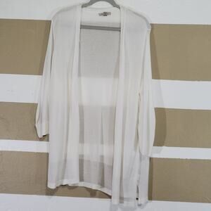 Roz & Ali Women's 2X Open Front Cardigan